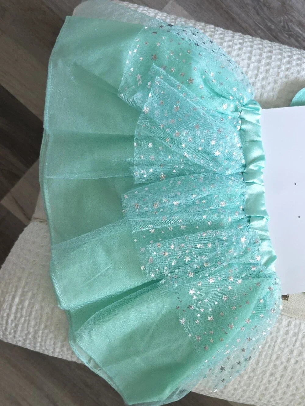New Claire's Mint Glitter Fairy Wings and Tutu Set